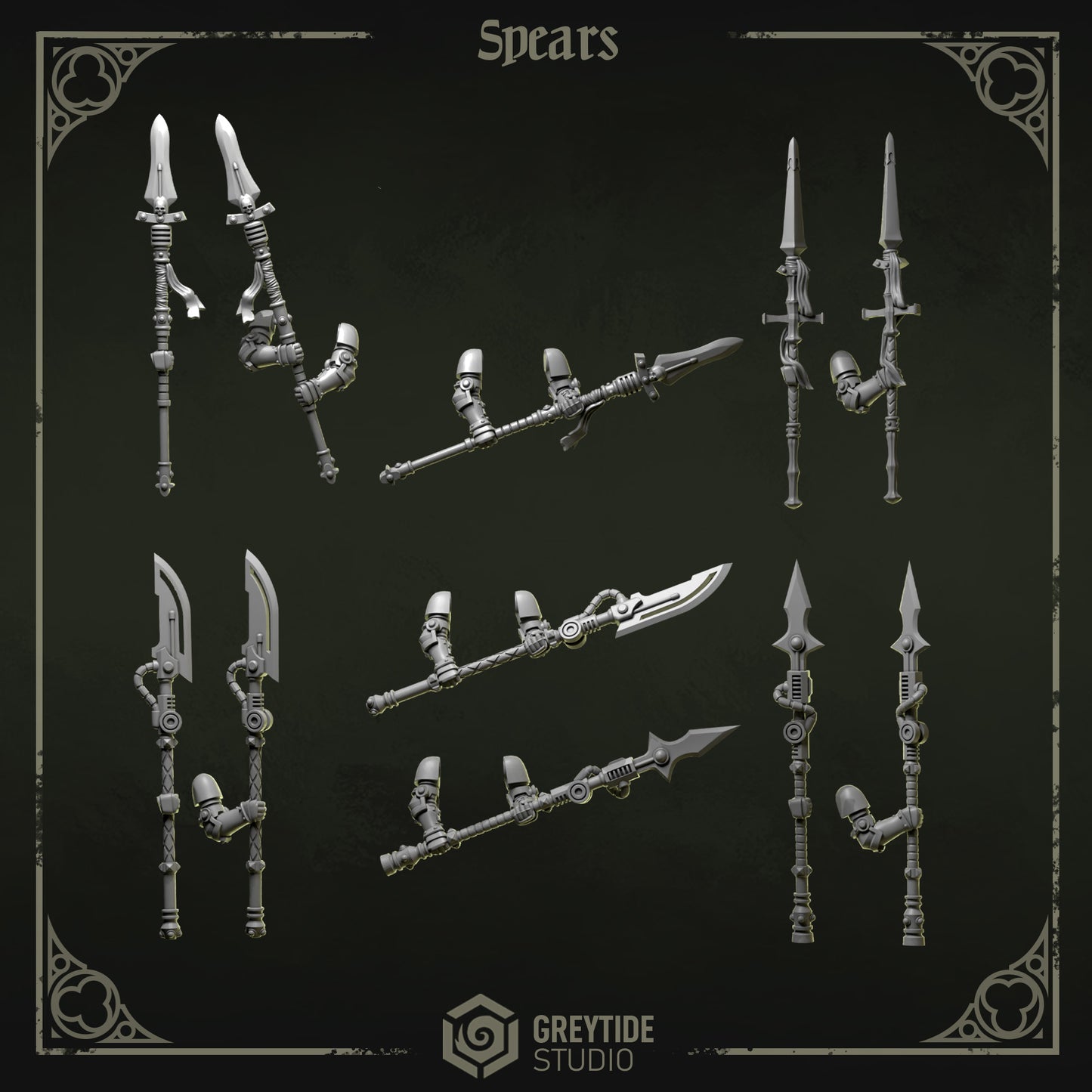 Spears Eternal Pilgrims | (11) - Battle Brothers - Greytide - Miniatures
