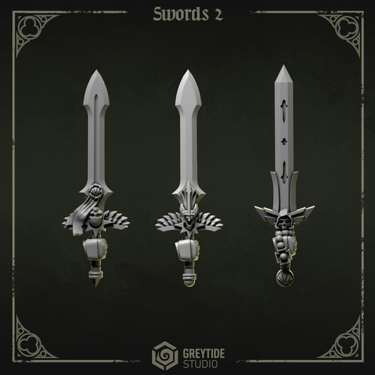 Swords 2 Eternal Pilgrims | (3) - Battle Brothers - Greytide - Miniatures