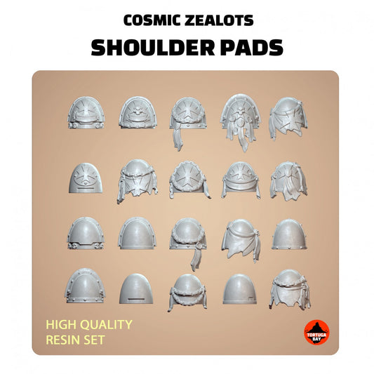 M2-8 Zealots Shoulder Pads | Galaxy Marines Bits (20) - Battle Brothers- Tortugabay - 3d Printed Mini Marines