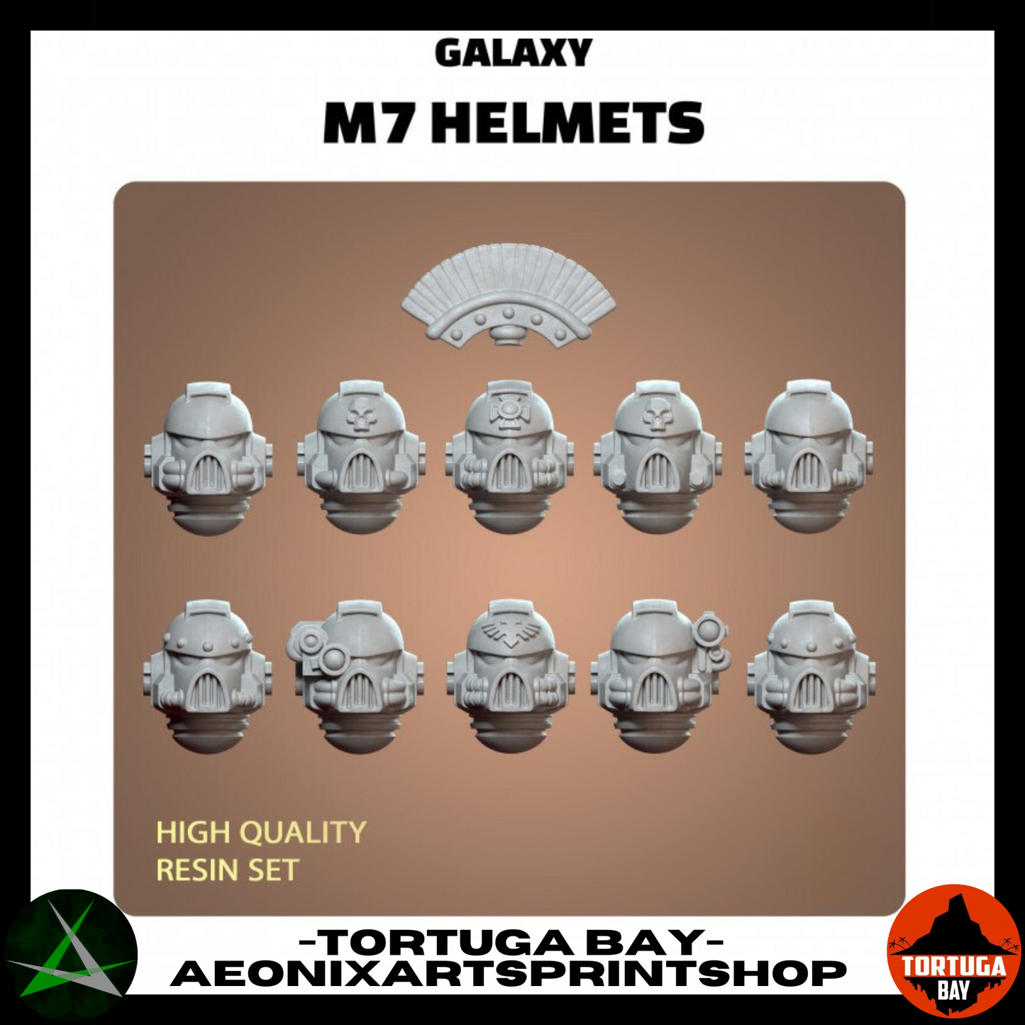 M7 Kit Box | Galaxy Marines Squad (10) - MKVII Battle Brothers - Tortugabay - 3d Printed Mini Marines