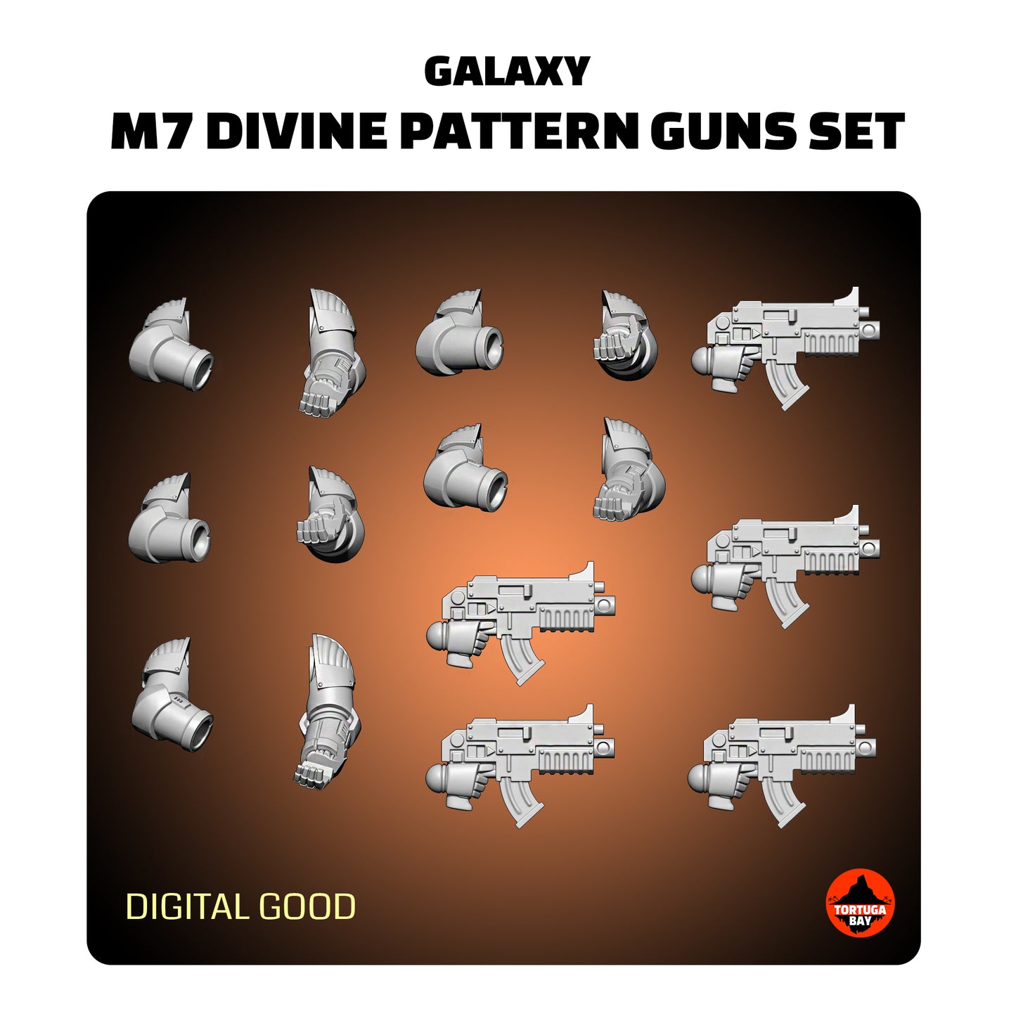 M7 Divine Pattern Guns | Galaxy Marines Bits (10) - MKVII Battle Brothers - Tortugabay - 3d Printed Mini Marines (Copy)