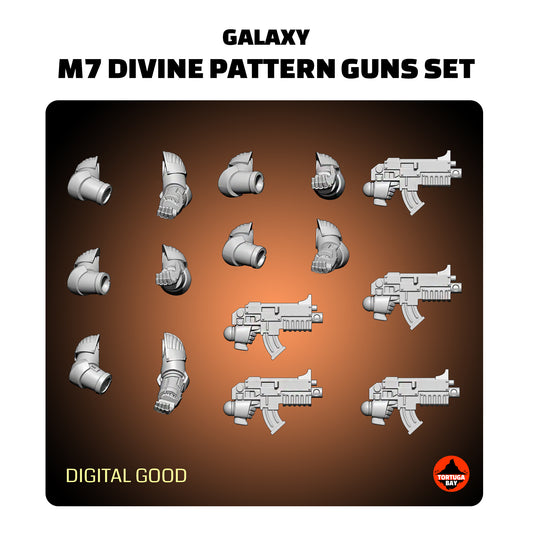 M7 Divine Pattern Guns | Galaxy Marines Bits (10) - MKVII Battle Brothers - Tortugabay - 3d Printed Mini Marines (Copy)