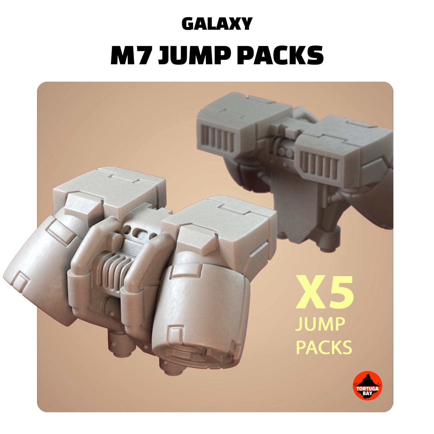 M7 Jump packs | Galaxy Marines Bits (5) - Battle Brothers - Tortugabay - 3d Printed Mini Marines