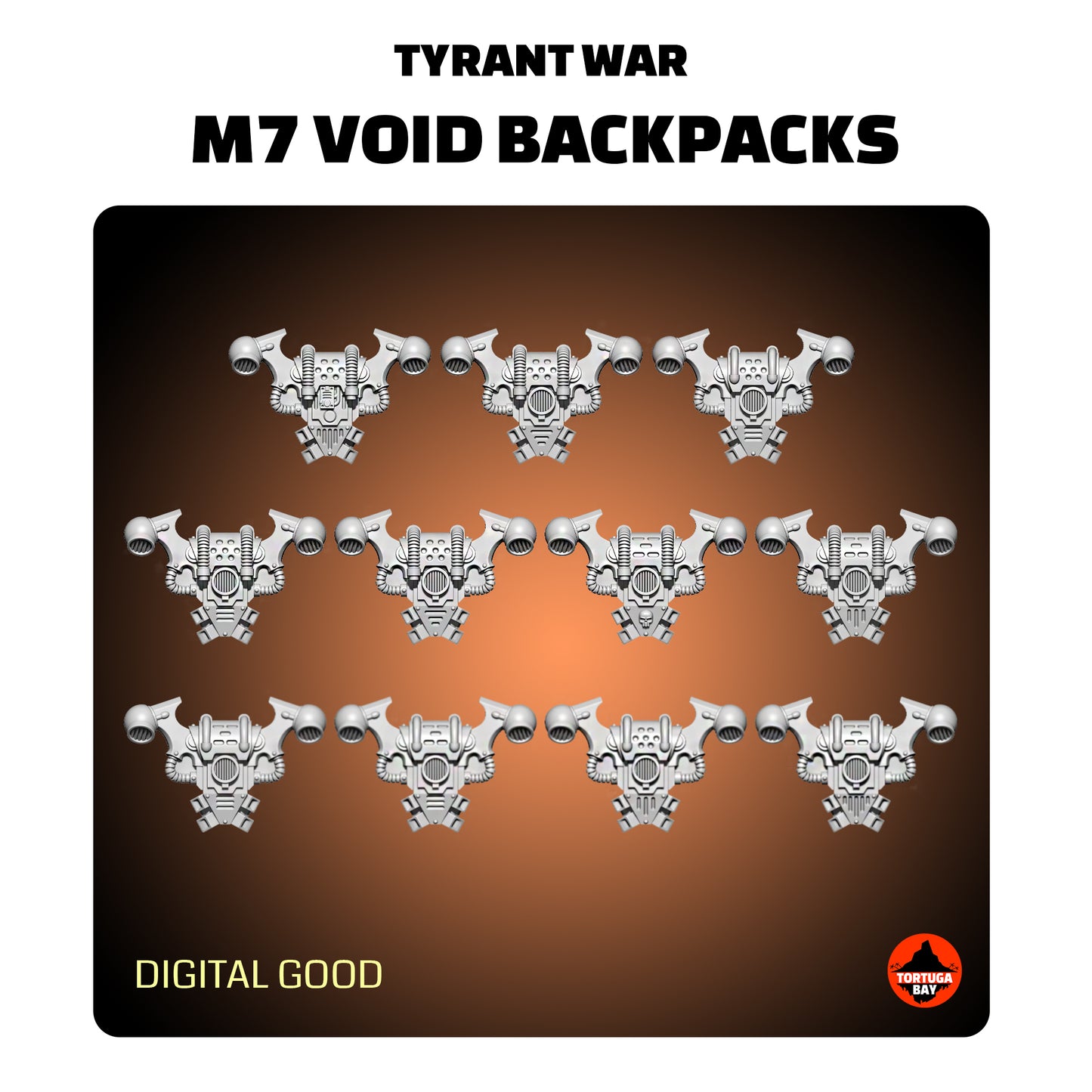 M7 Void Backpacks | Galaxy Marines Bits (11) - MKV Battle Brothers- Tortugabay - 3D Printed Mini Marines