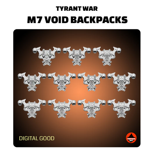 M7 Void Backpacks | Galaxy Marines Bits (11) - MKV Battle Brothers- Tortugabay - 3D Printed Mini Marines