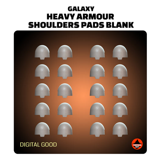 M6 Heavy Shoulder Pads | Galaxy Marines Bits (20) - Battle Brothers- Tortugabay - 3D Printed Mini Marines