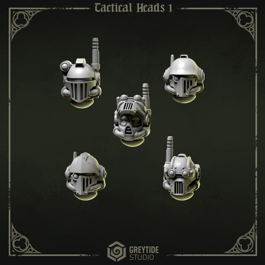Tactical Heads 1 Eternal Pilgrims | (5) - Battle Brothers - Greytide - Miniatures