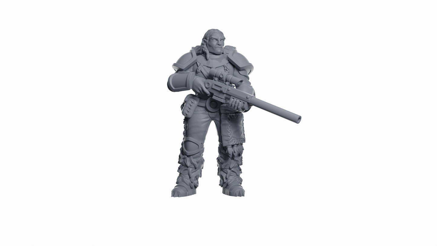 Wolf Trackers Squad | Space Bears (10) - Human Defense Force - Tabletop Time - 3D Printed Mini Marines