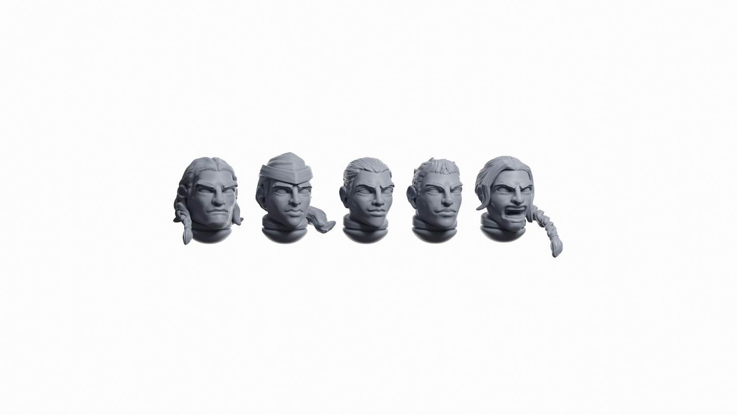 Wolf Trackers Squad | Space Bears (10) - Human Defense Force - Tabletop Time - 3D Printed Mini Marines