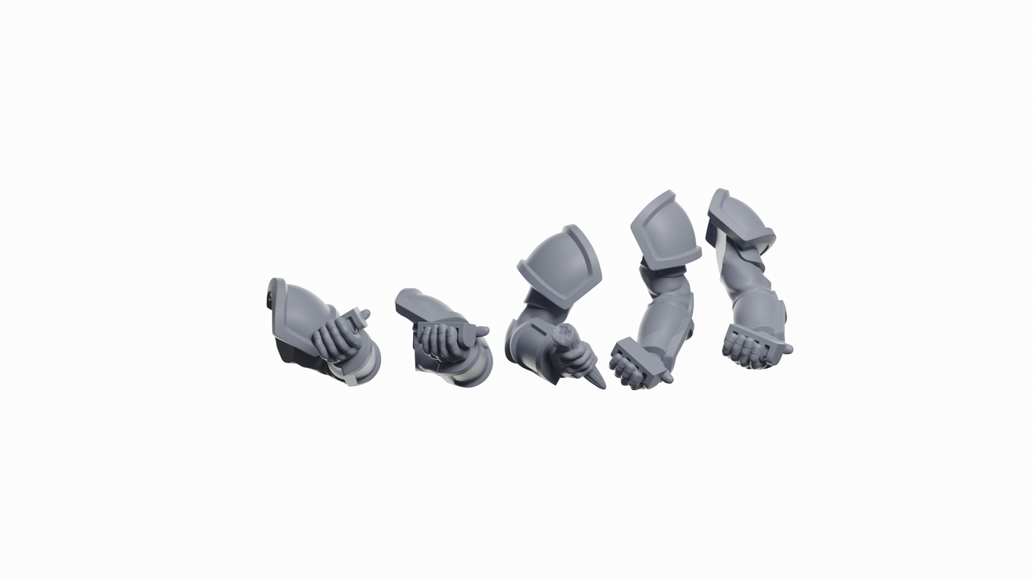 Wolf Trackers Squad | Space Bears (10) - Human Defense Force - Tabletop Time - 3D Printed Mini Marines