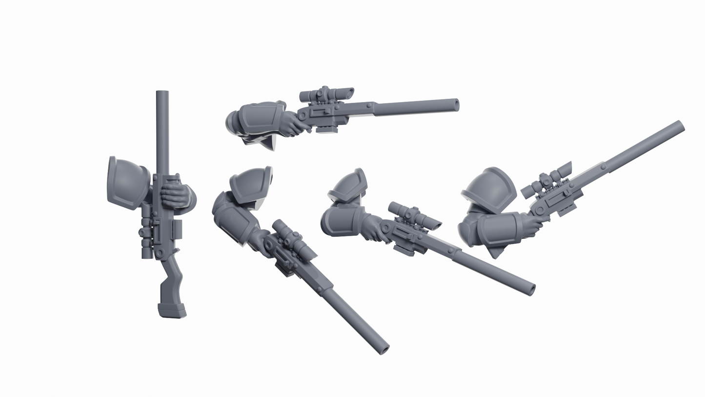 Wolf Trackers Squad | Space Bears (10) - Human Defense Force - Tabletop Time - 3D Printed Mini Marines
