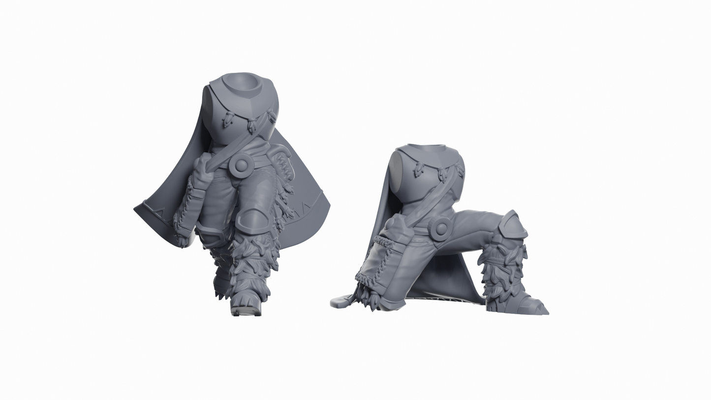 Wolf Trackers Squad | Space Bears (10) - Human Defense Force - Tabletop Time - 3D Printed Mini Marines
