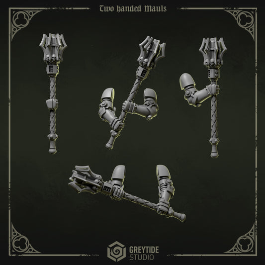 Two Handed Mauls Eternal Pilgrims | (5) - Battle Brothers - Greytide - Miniatures