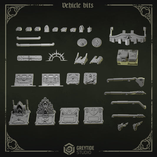 Transport Vehicle Bits Eternal Pilgrims/Crusaders | (1) Battle Brothers - Greytide - Miniatures