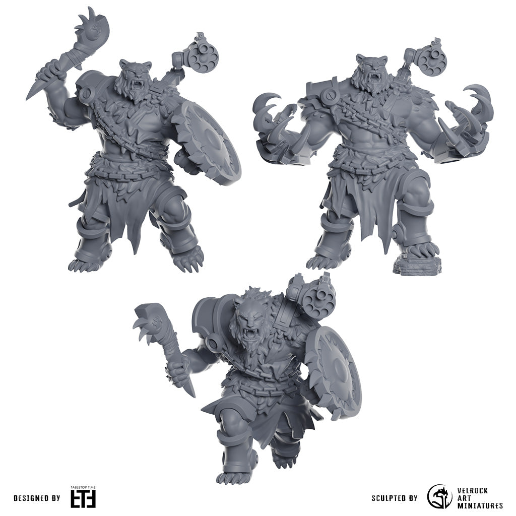 Werebears | Space Bears (3) - MKX Prime Brothers - Tabletop Time - 3D Printed Mini Marines