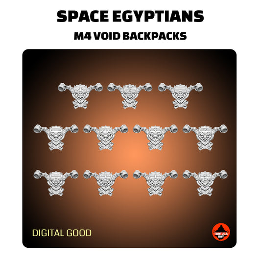M4 Space Egyptians Void Backpacks | Galaxy Marines Bits (11) - Battle Brothers- Tortugabay - 3D Printed Mini Marines
