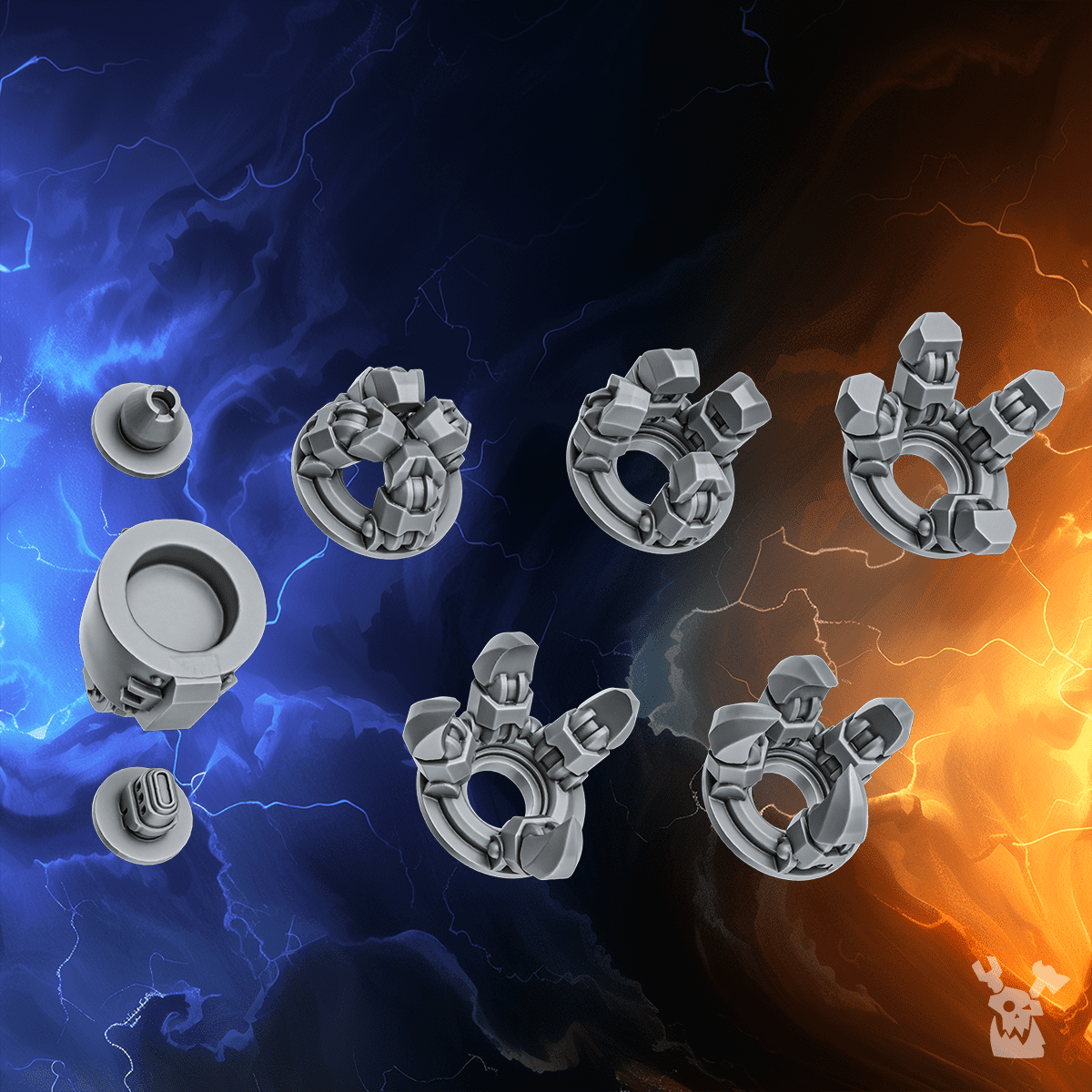 Knight Triarius Dreadmech | Black Lions Kit (1) - Battle Brothers - DakkaDakka - 3d Printed Mini Marines