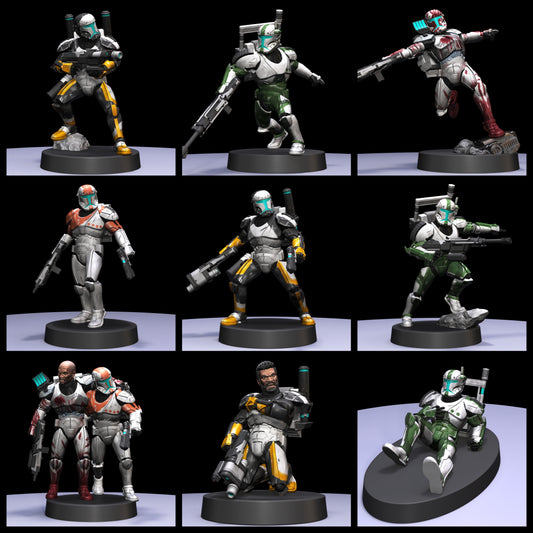 Clone Commandos Troopers (10) - Republic - Galactic Armory