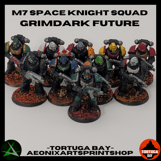 M7 Kit Box | Galaxy Marines Squad (10) - MKVII Battle Brothers - Tortugabay - 3d Printed Mini Marines